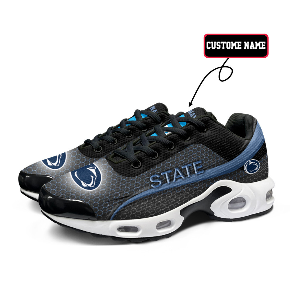 penn state personalized name team colors wave line beehive pattern tn air max shoes air cushion sneakers 2921