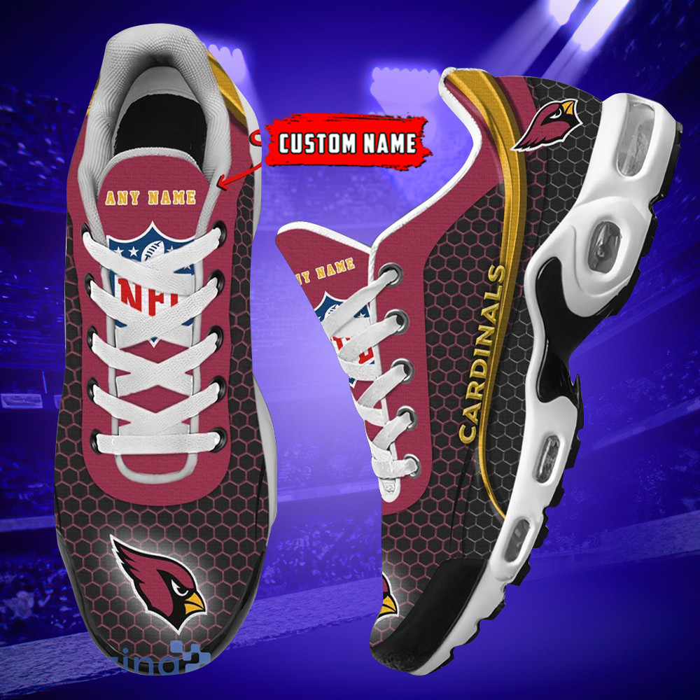personalized arizona cardinalsteam logo hexagon pattern team color tn air max shoes air cushion sneakers 9445 zbff5