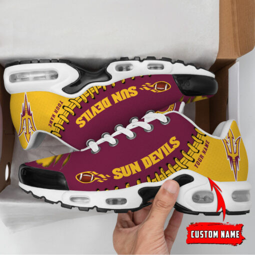Personalized Arizona State Sun Devils Team Logo Pattern TN Air Max Shoes Air Cushion Sneakers