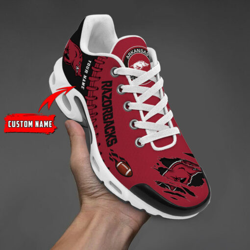 personalized arkansas razorbacks team logo pattern tn air max shoes air cushion sneakers 9299 auj8z