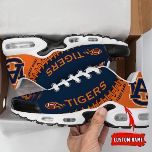 Personalized Auburn Tigers Team Logo Rugby Ball Pattern TN Air Max Shoes Air Cushion Sneakers