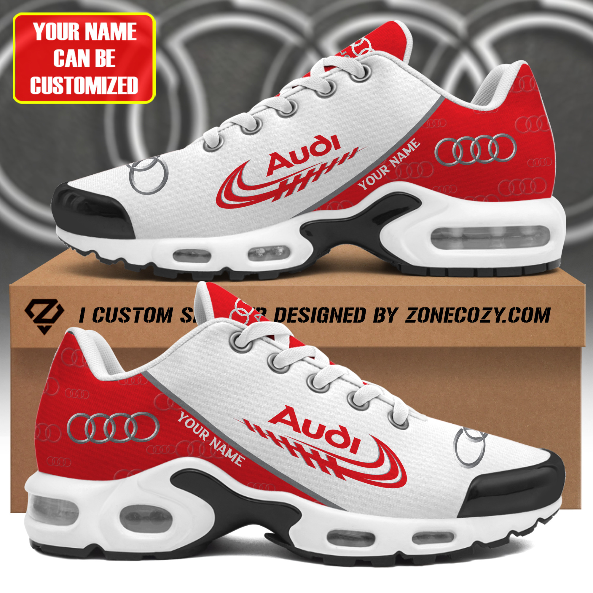 Personalized AUDI Air Cushion Sneaker
