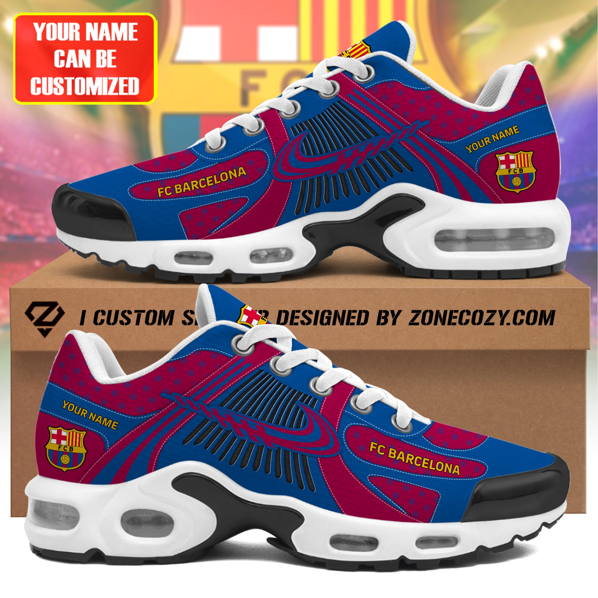 Personalized  Barcelona Q5 Air Cushion Sneaker Q270301