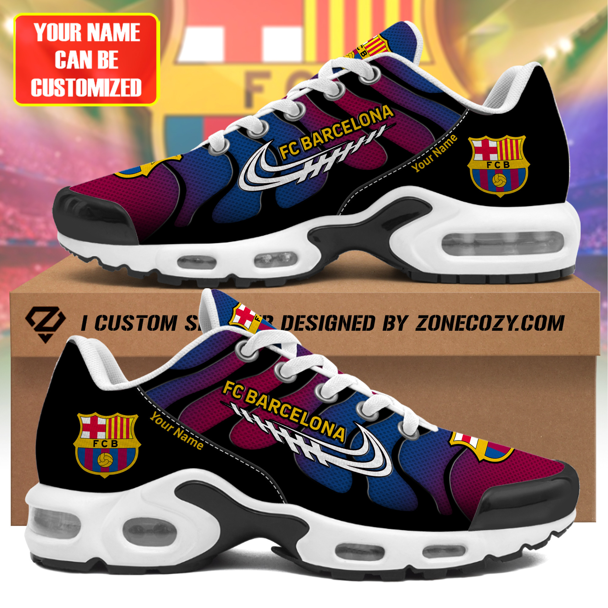 Personalized  Barcelona Q6 Air Cushion Sneaker Q310301