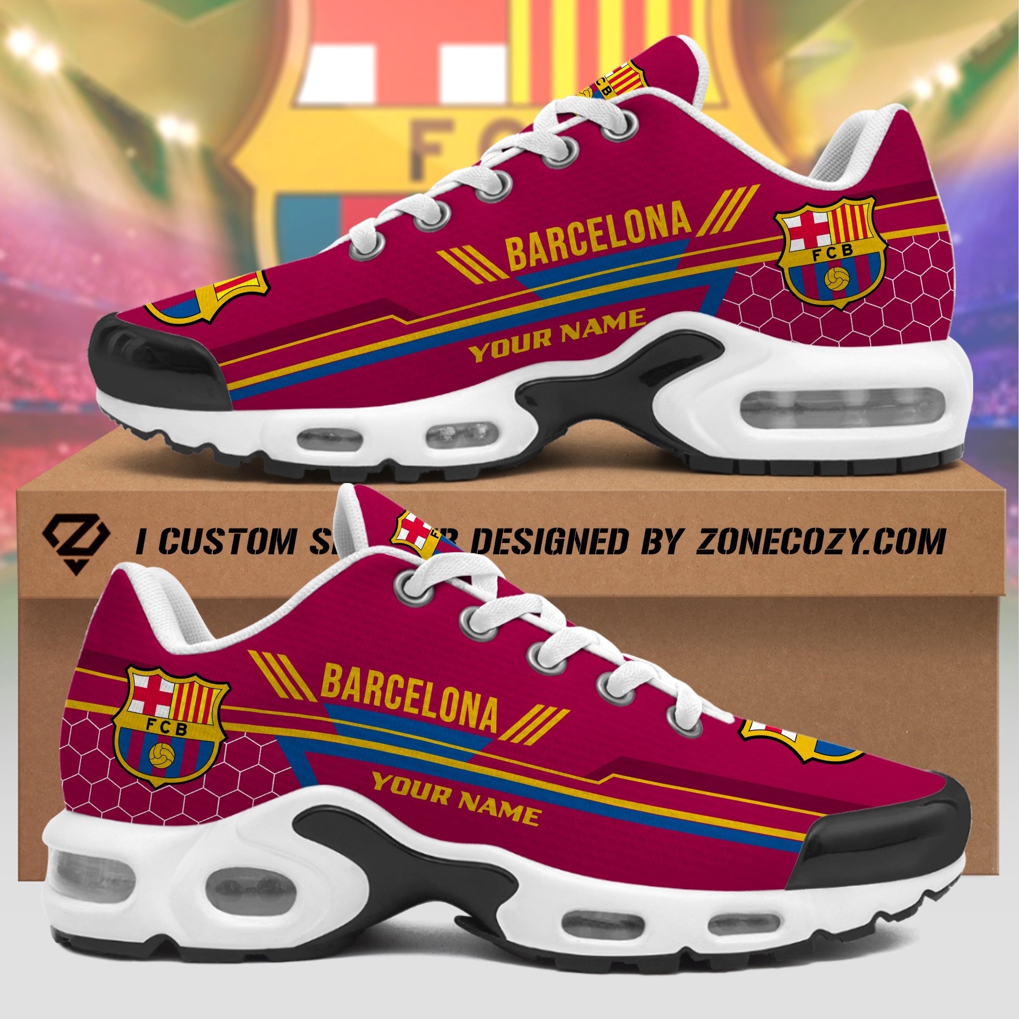 Personalized  Barcelona Q7 Air Cushion Sneaker