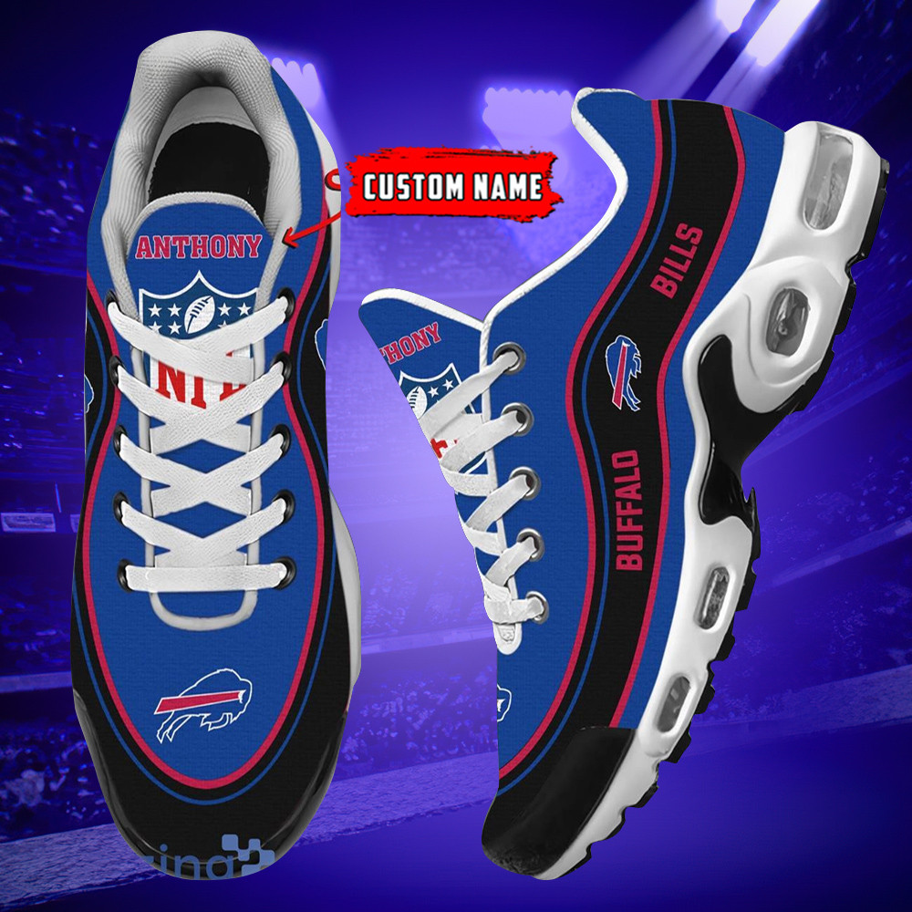personalized buffalo billsteam logo team name on black tn air max shoes air cushion sneakers 5461 igyab