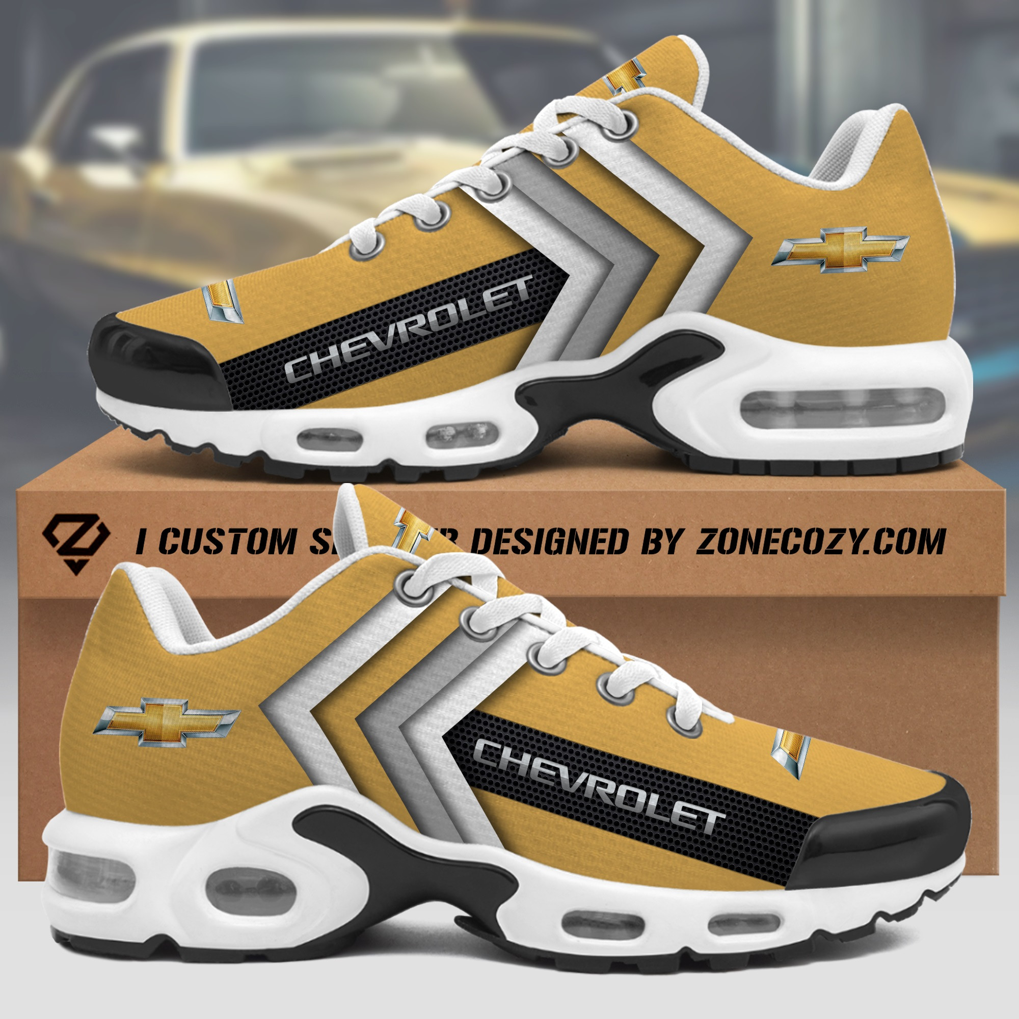 personalized chev air cushion sneaker s040401 6885 2h2ym