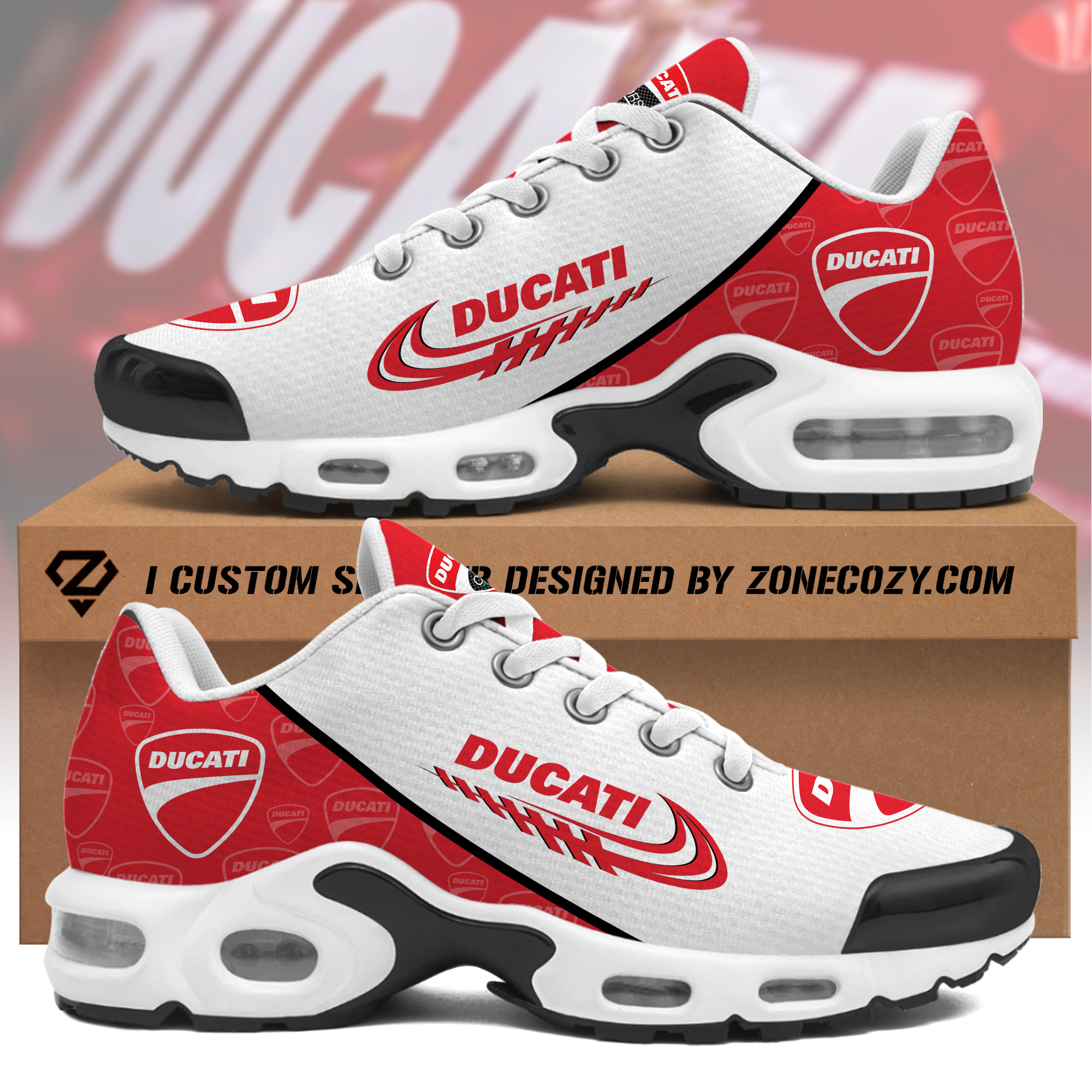 personalized ducati air cushion sneaker s010408 7726 l4fyv