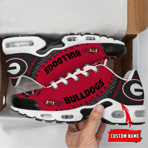 personalized georgia bulldogs team logo pattern tn air max shoes air cushion sneakers 4753 jo0kc