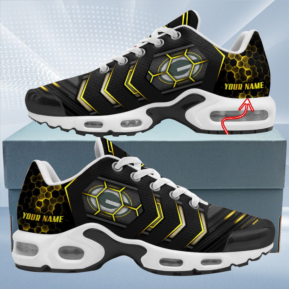 personalized green bay packersteam logo team neon color tn air max shoes air cushion sneakers 4897