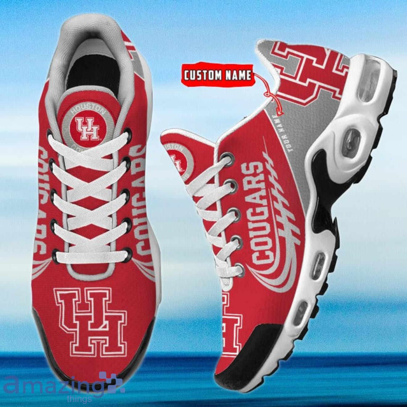 Personalized Houston Cougars Team Logo And Color TN Air Max Shoes Air Cushion Sneakers