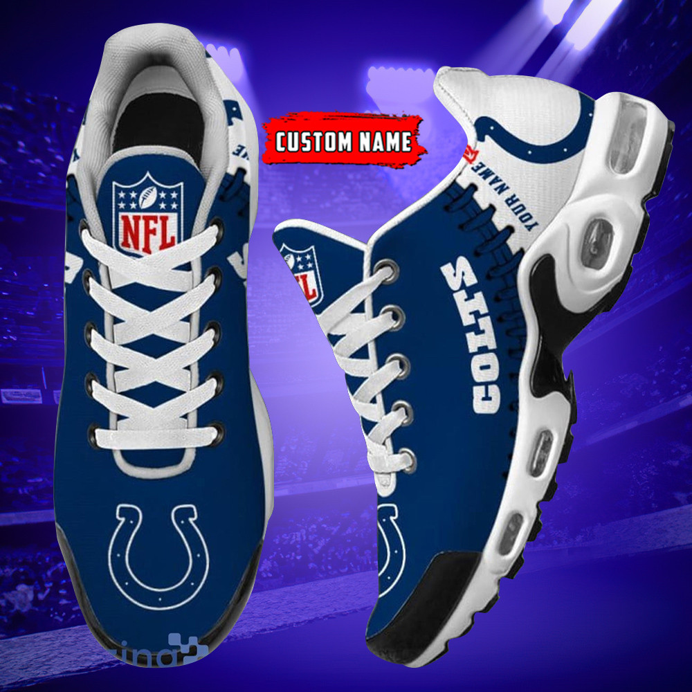 personalized indianapolis coltsteam logo rugby ball pattern tn air max shoes air cushion sneakers 5912 wwgwy