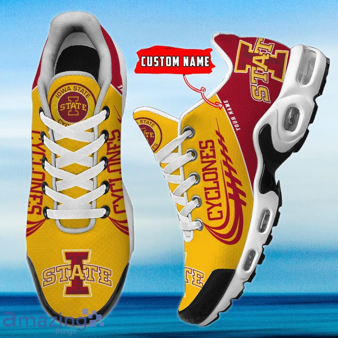 personalized iowa state cyclones team logo and color tn air max shoes air cushion sneakers 7055 8ndlu
