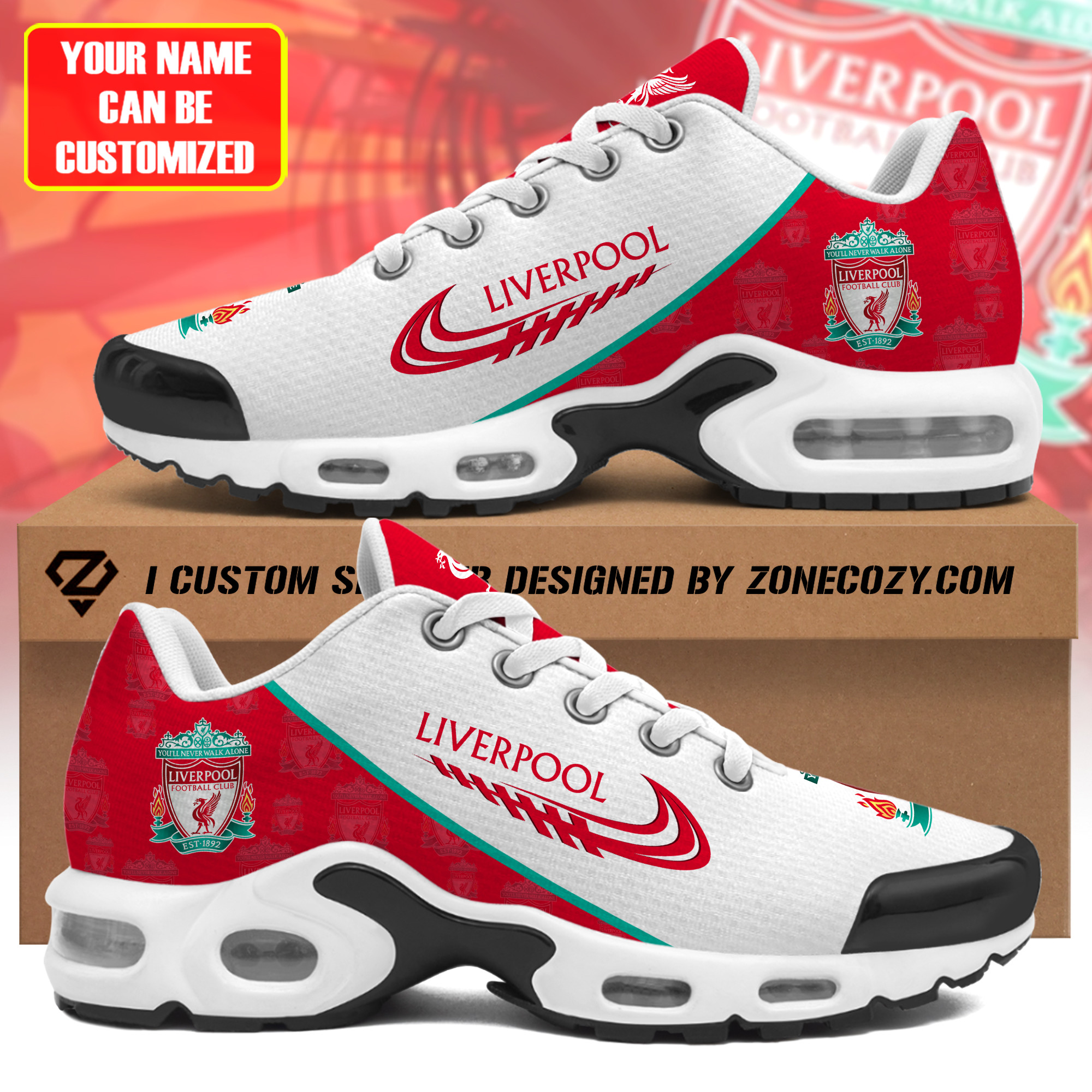 personalized liverpool air cushion sneaker 2621 eqh2n