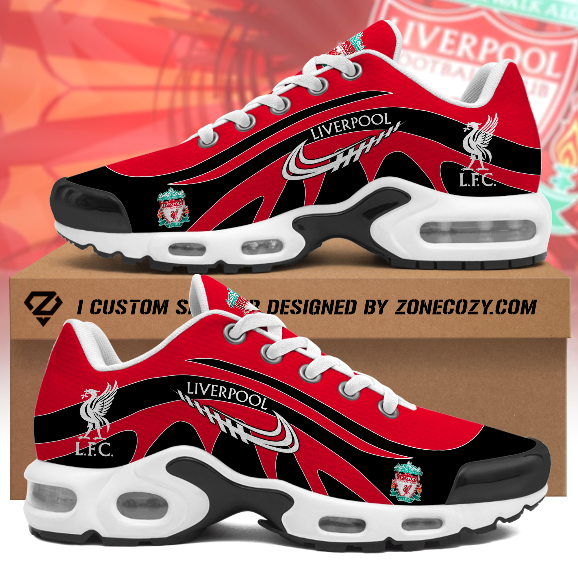Personalized Liverpool Air Cushion Sneaker V9