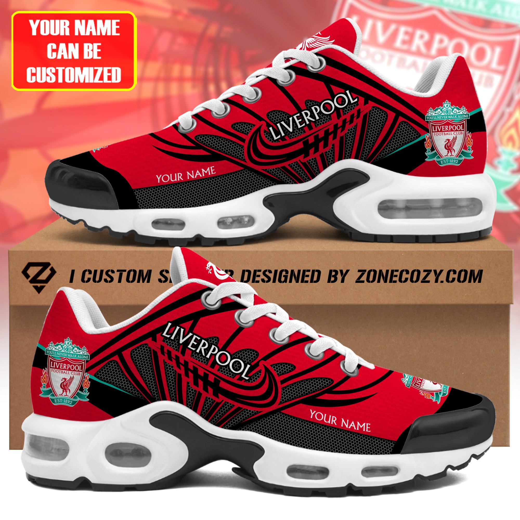 Personalized Liverpool Sport Air Cushion Sneaker