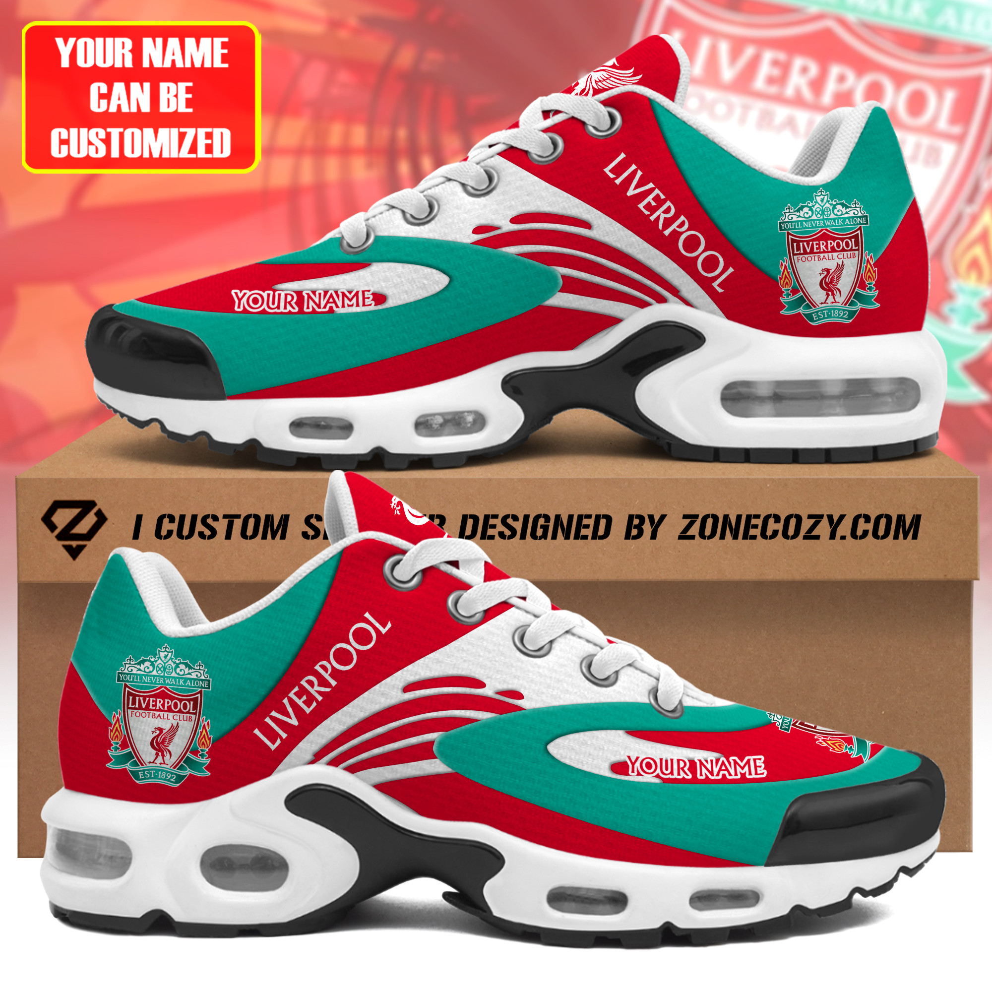 Personalized Liverpool Sport Air Cushion Sneaker V3