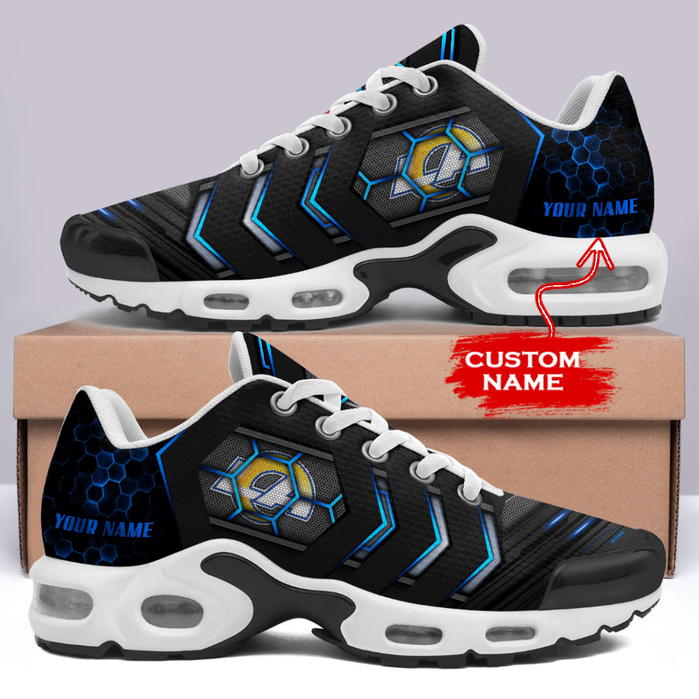 Personalized Los Angeles Rams Team Logo Team Neon Color TN Air Max Shoes Air Cushion Sneakers