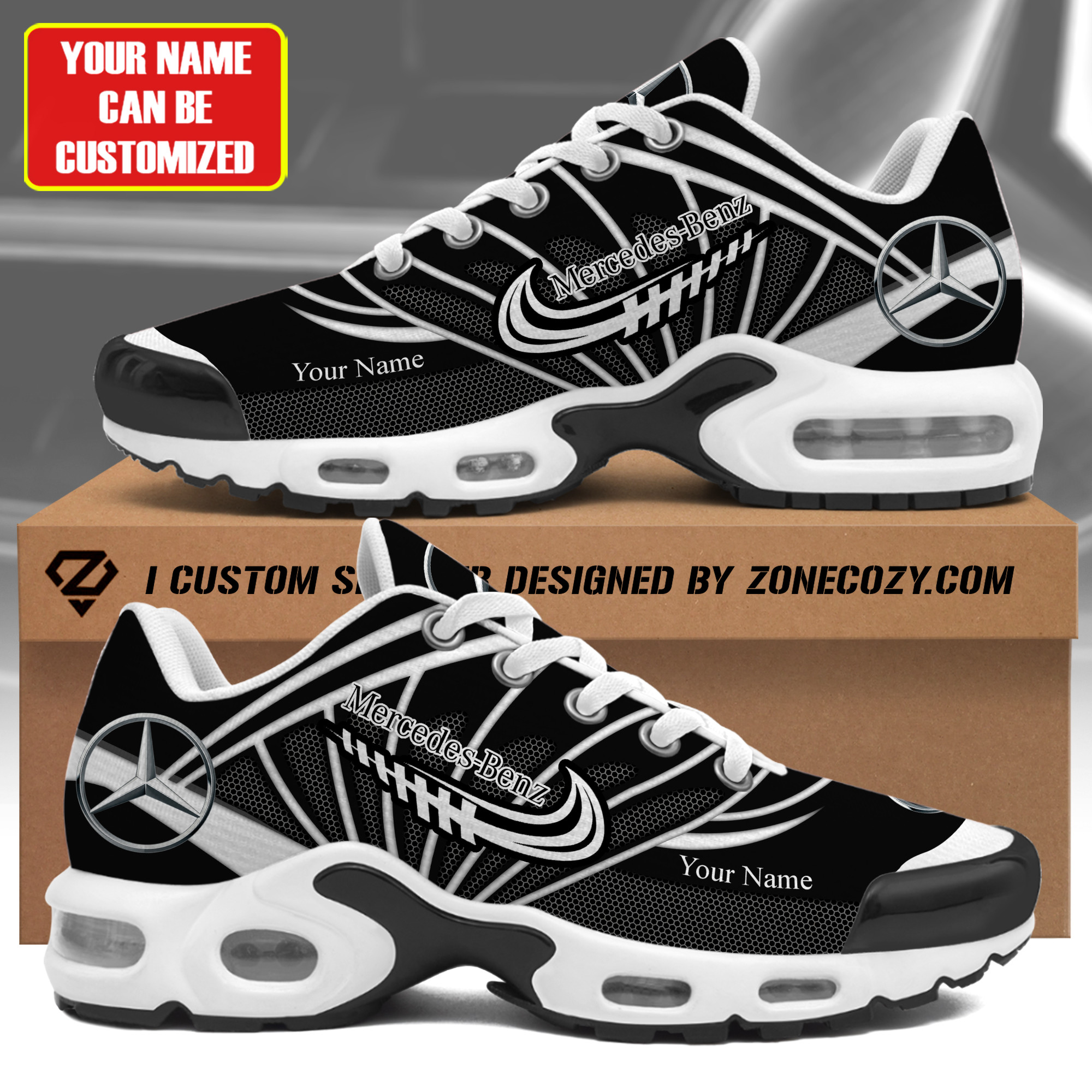 personalized mercedes air cushion sneaker v4 2208 kqhfj
