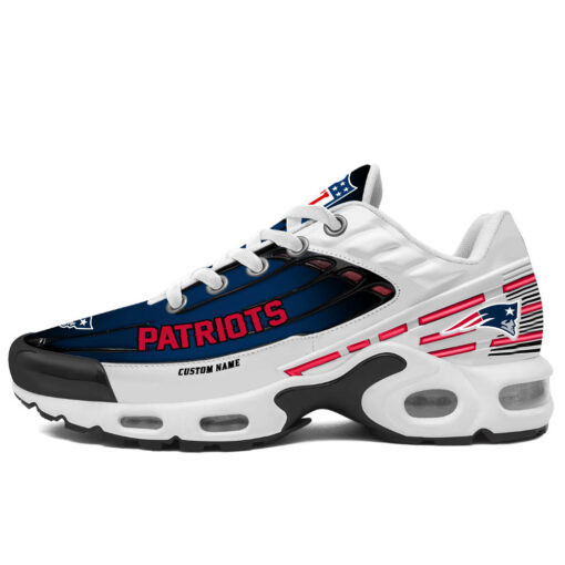 personalized new england patriotsblack and team color stripes white tn air max shoes air cushion sneakers 6787 qlq4g