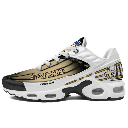 personalized new orleans saintsblack and team color stripes white tn air max shoes air cushion sneakers 9983 evgzk