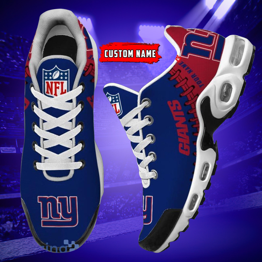 personalized new york giantsteam logo rugby ball pattern tn air max shoes air cushion sneakers 6792 hwe2q