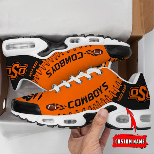 Personalized Oklahoma State Cowboys Team Logo Pattern TN Air Max Shoes Air Cushion Sneakers