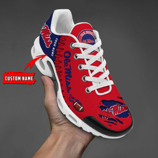 Personalized Ole Miss Rebels Team Logo Pattern TN Air Max Shoes Air Cushion Sneakers