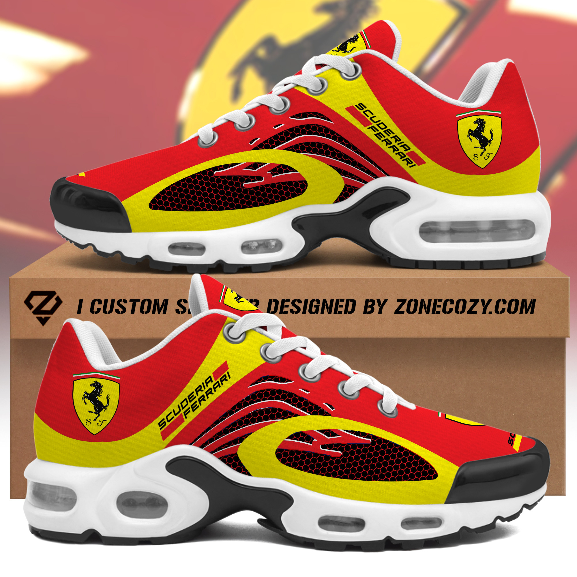 Personalized Scuderia Ferrari Air Cushion Sneaker V5