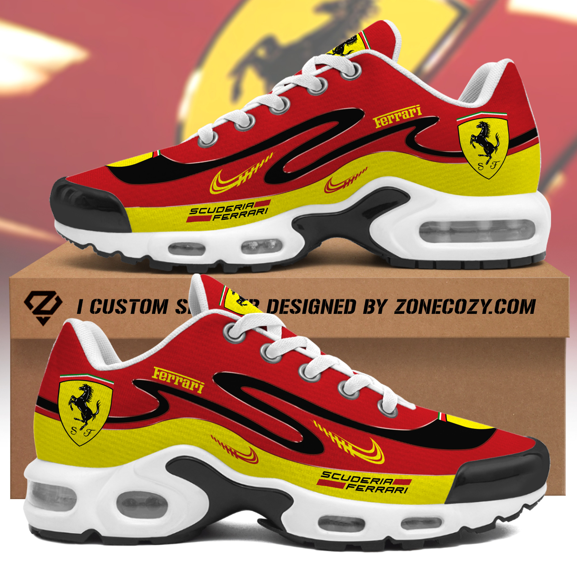 Personalized Scuderia Ferrari Air Cushion Sneaker V9