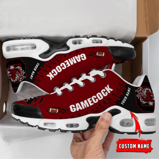 personalized south carolina gamecocks team logo rugby ball pattern tn air max shoes air cushion sneakers 2759 vka6j