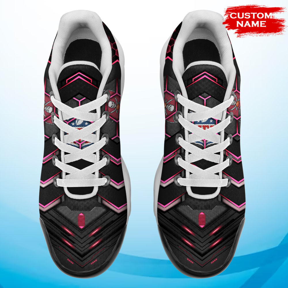 Personalized Tampa Bay BuccaneersTeam Logo Team Neon Color TN Air Max Shoes Air Cushion Sneakers