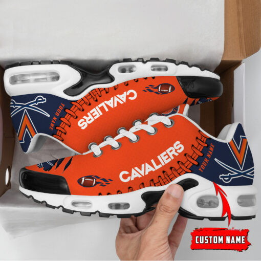 personalized virginia cavaliers team logo rugby ball pattern tn air max shoes air cushion sneakers 7844 jzcd2