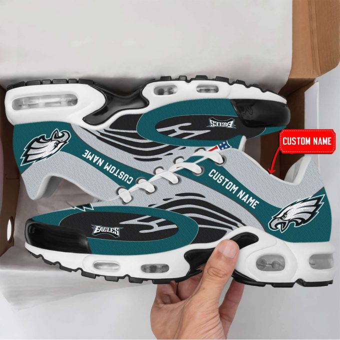 Philadelphia Eagles Logo Custom Name Shoes Air Cushion Sneakers