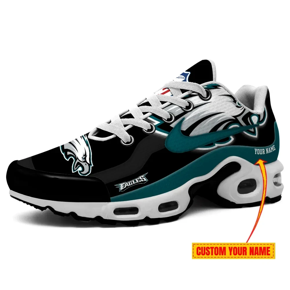 Philadelphia Eagles Personalized Name Team Mix Colors V1 TN Air Max Shoes Air Cushion Sneakers