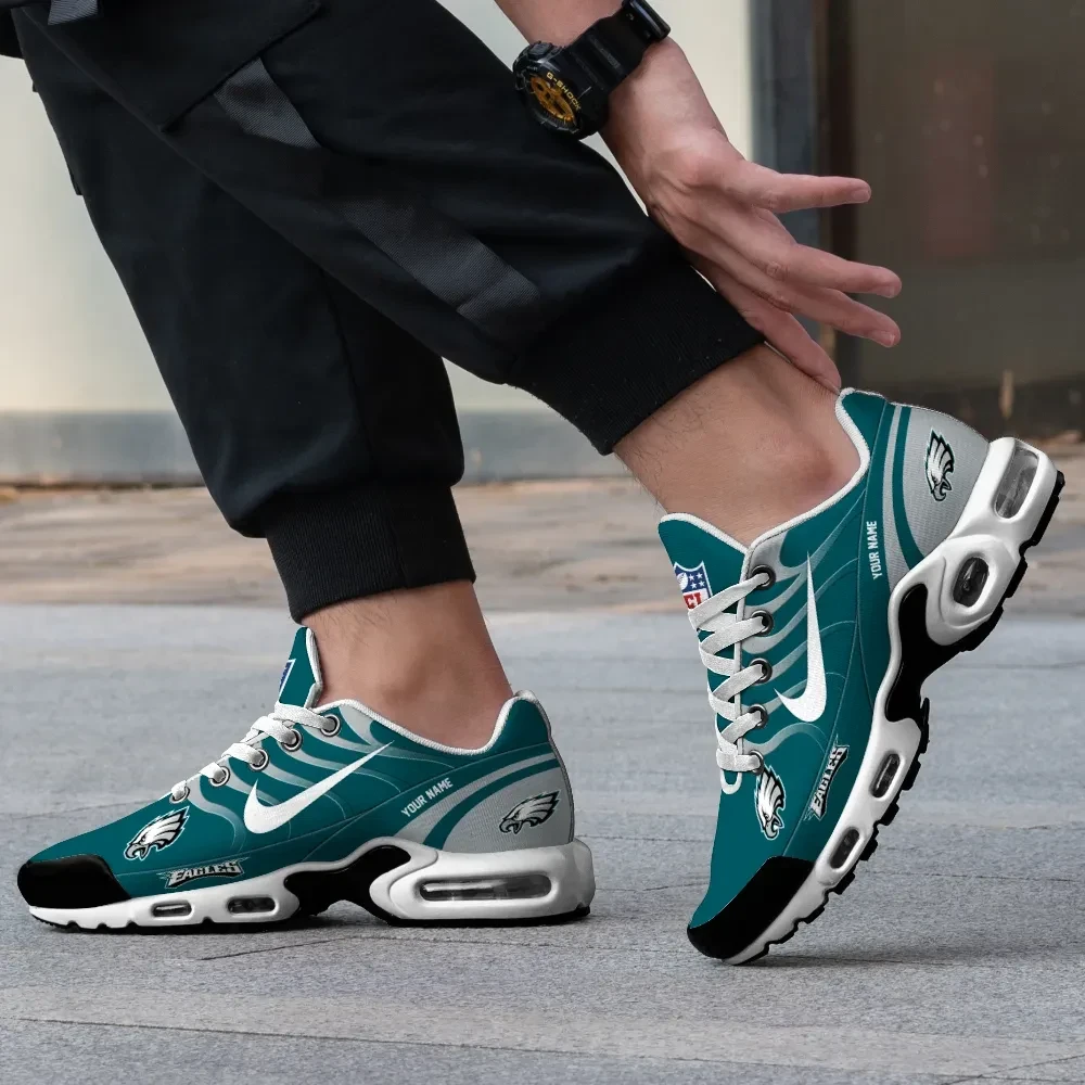Philadelphia Eagles Personalized Name Team Mix Colors V3 TN Air Max Shoes Air Cushion Sneakers