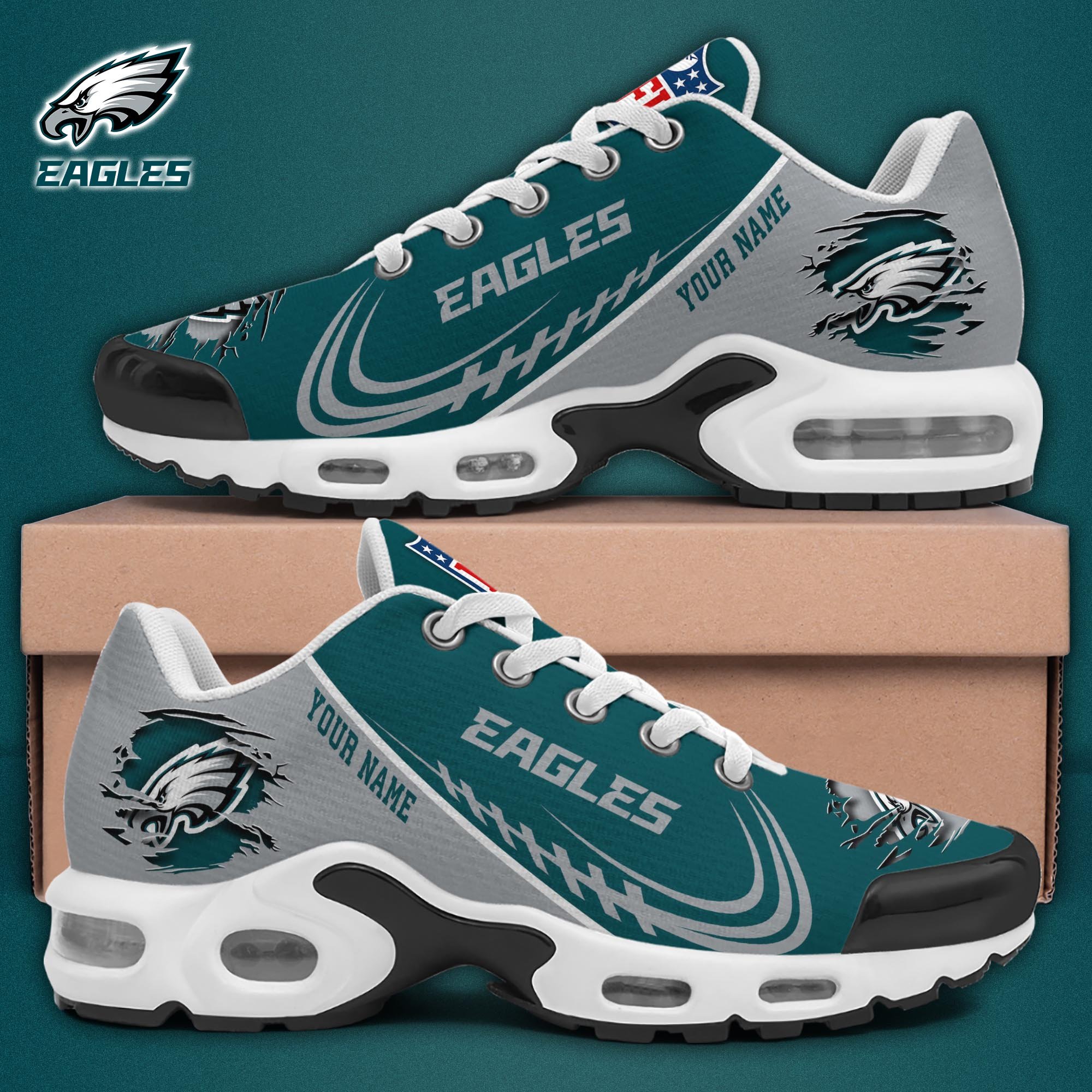 Philadelphia Eagles TN Shoes 2026 Version Custom Name 