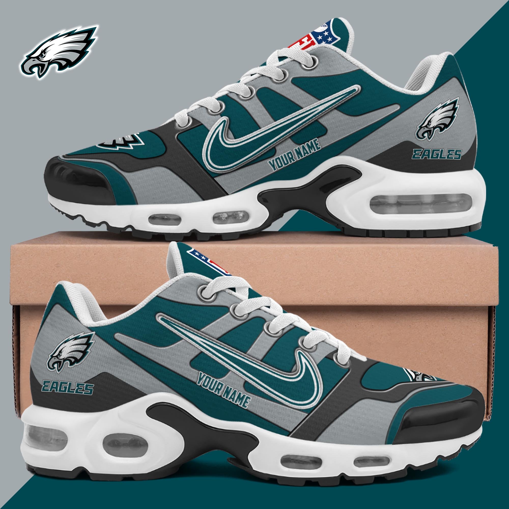 Philadelphia Eagles TN Shoes Custom Your Name 