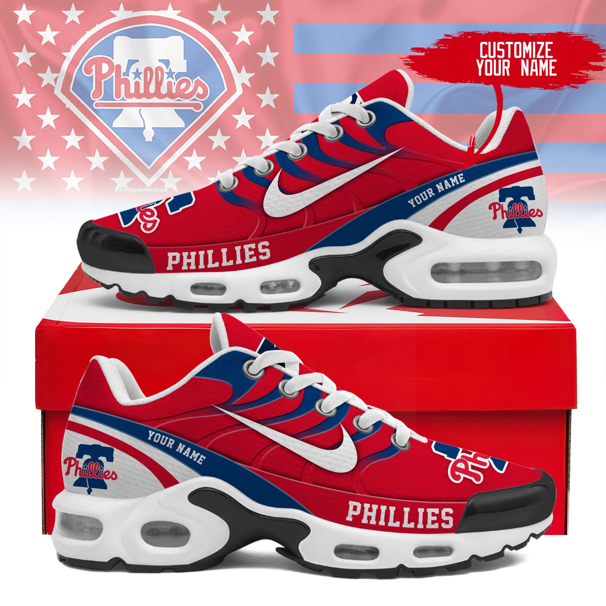 Philadelphia Phillies Personalized Air Max Shoes 300525