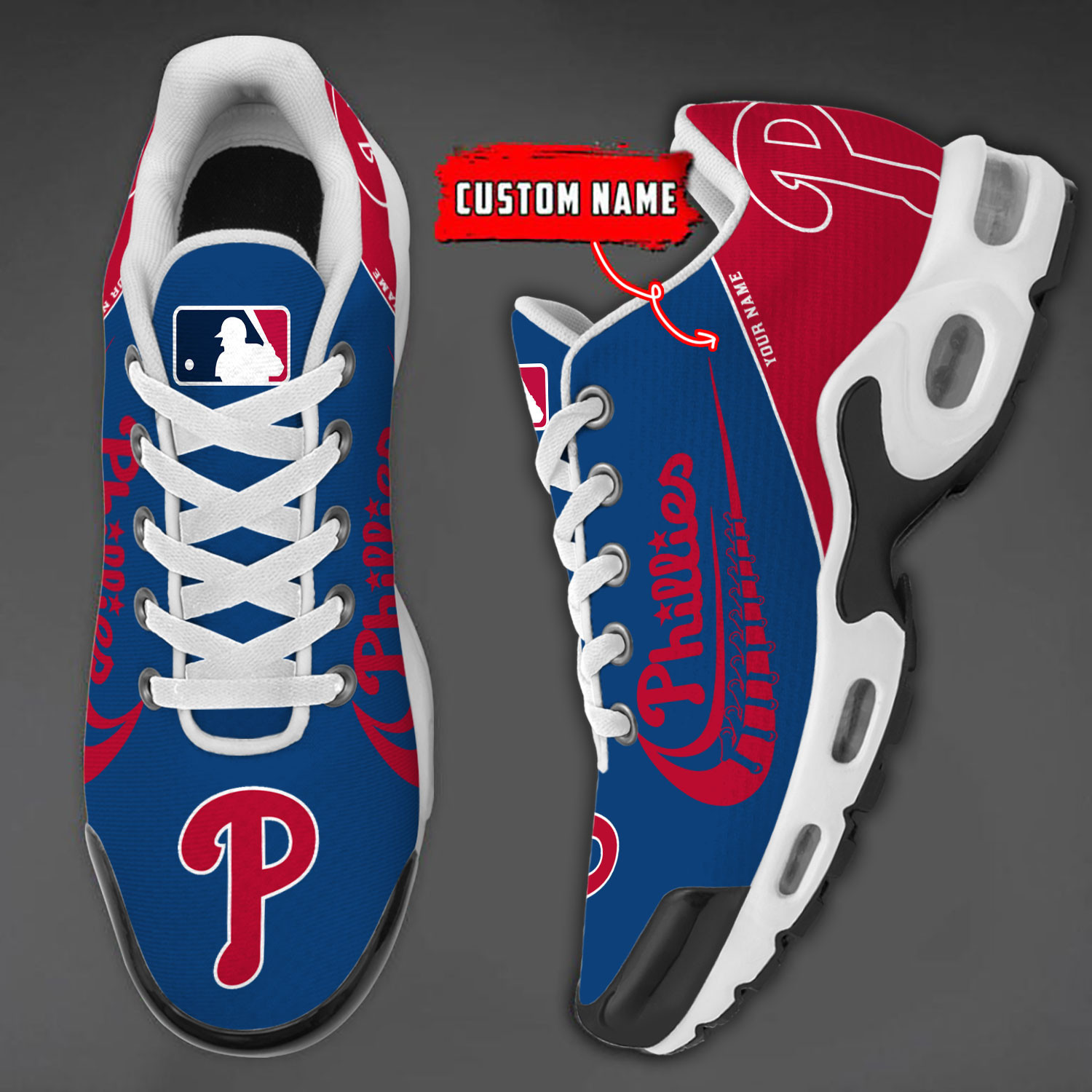 philadelphia phillies team logo baseball god wings air max shoes sneaker 2477 4aju9