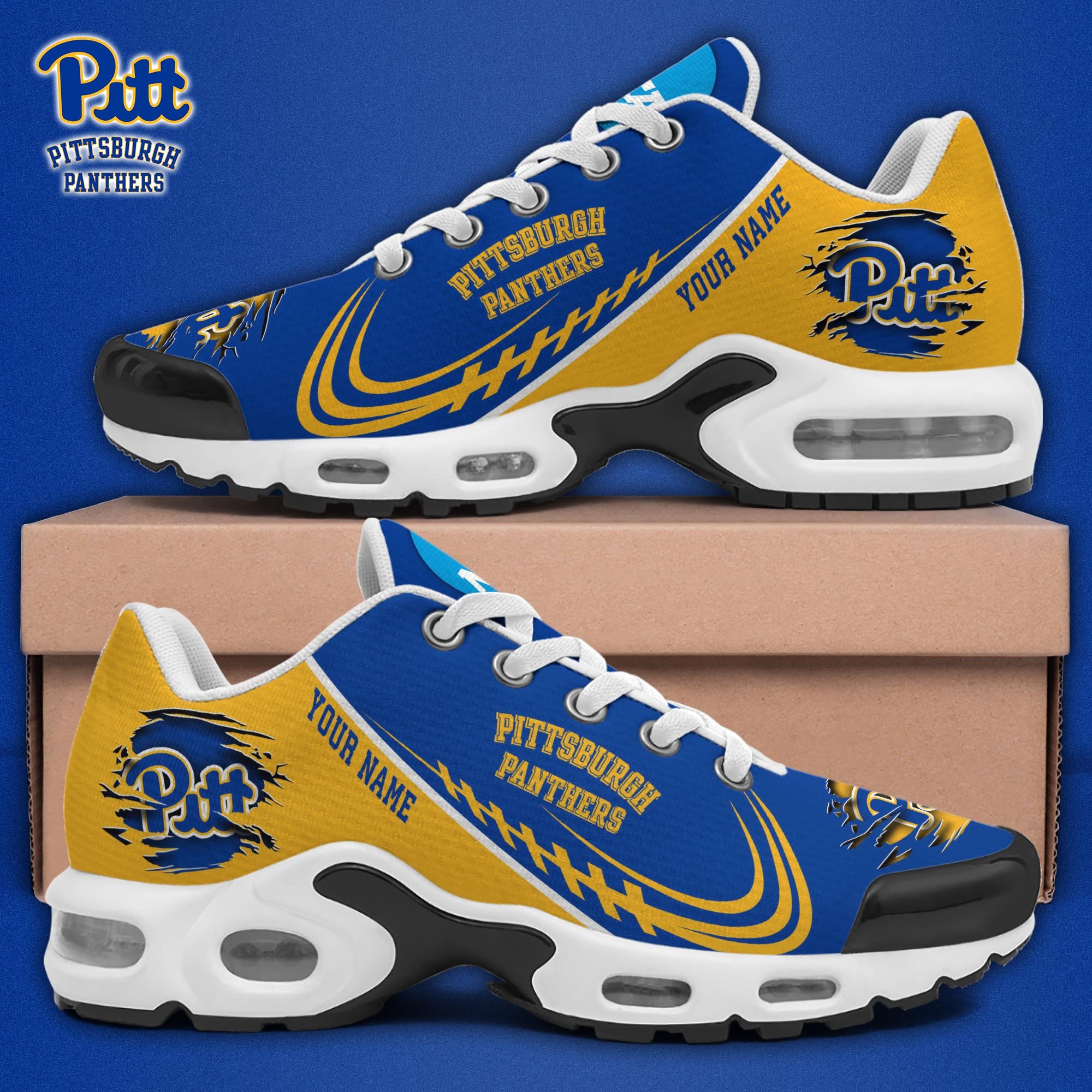 pittsburgh panthers tn shoes 2026 version custom name 4320 fipgu