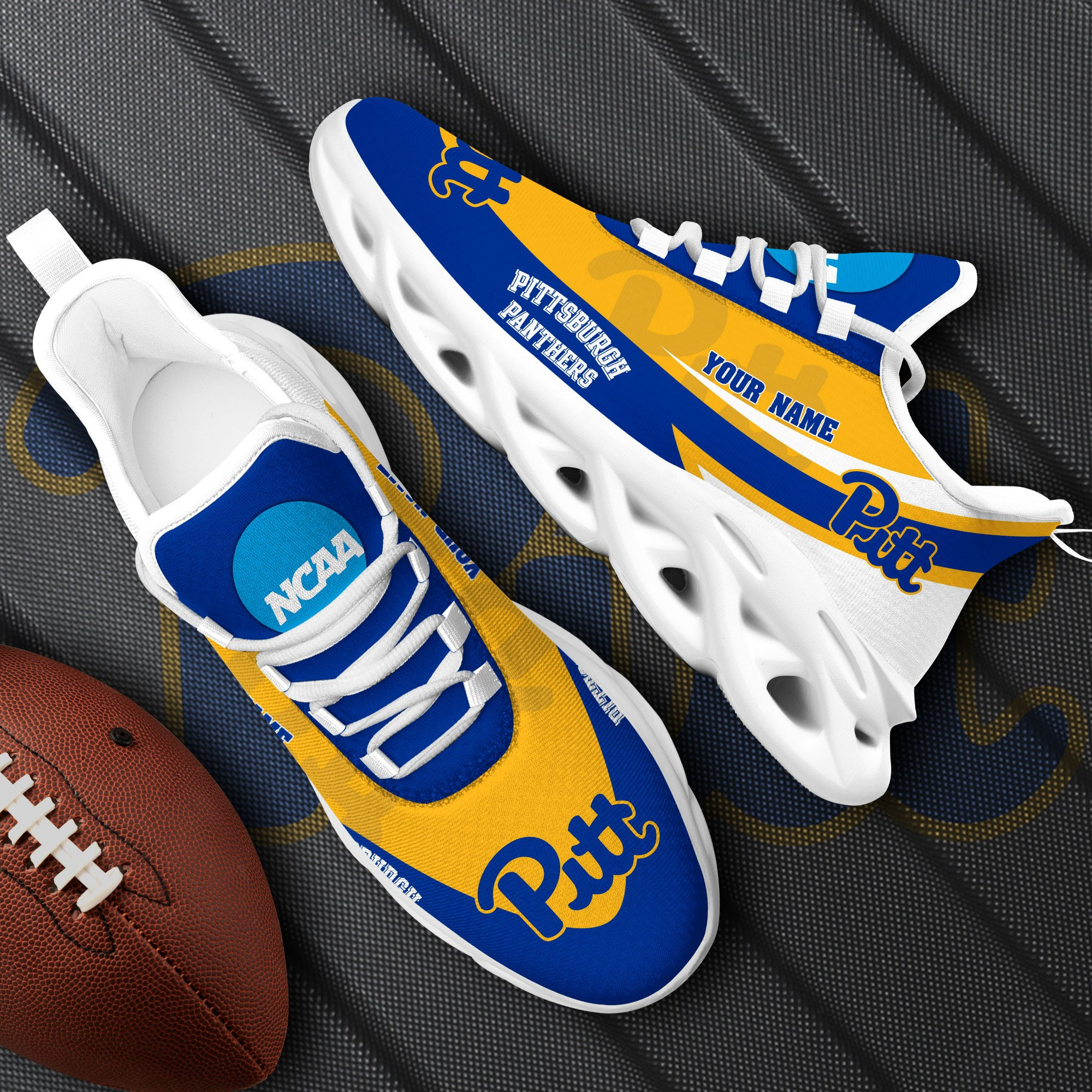 Pittsburgh Panthers White Max Soul Shoes 2026 Versions Custom Your Name, Sports Gift For Fan PH019