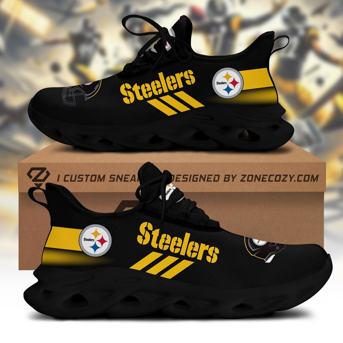 Pittsburgh Steelers Clunky Custom Sneaker Q180309