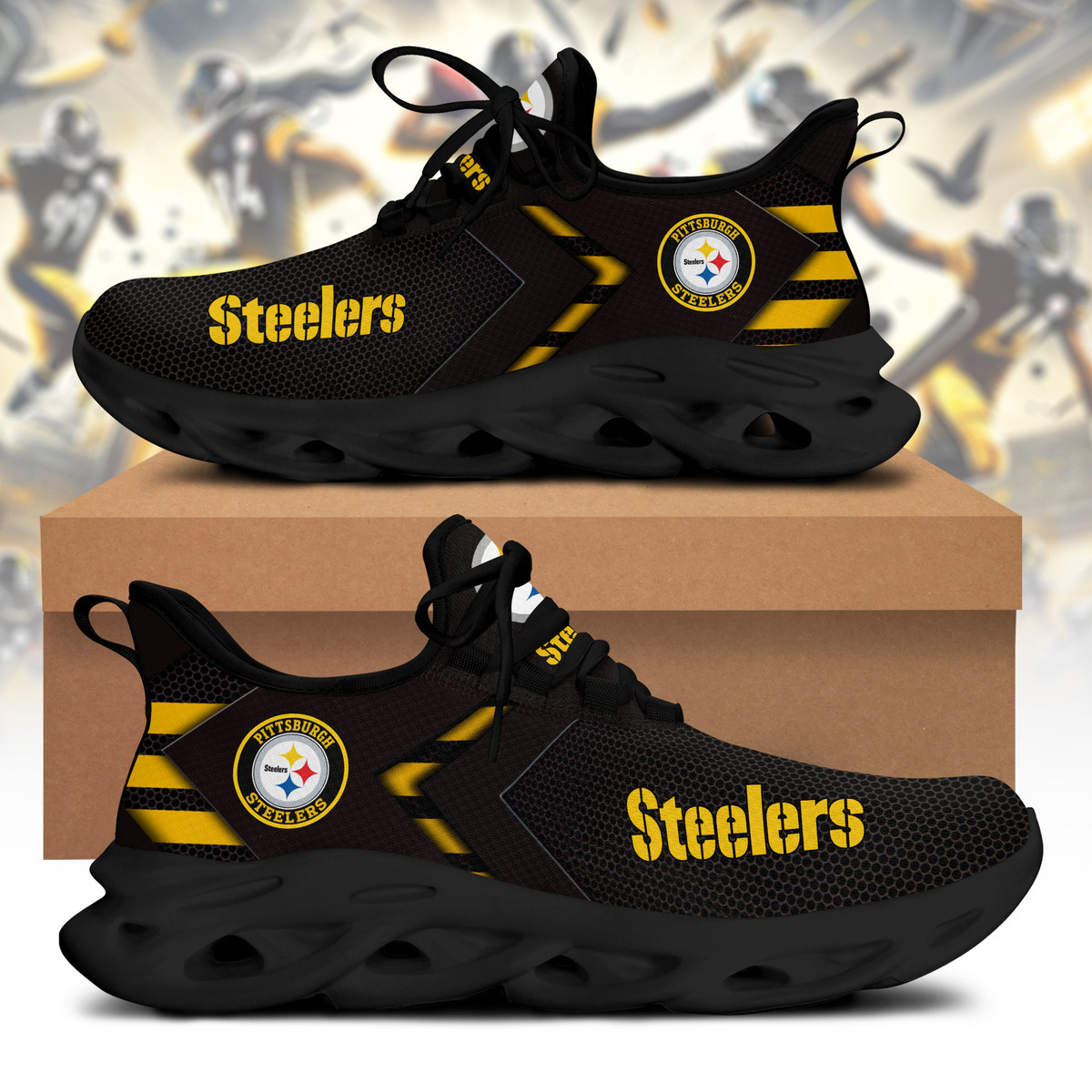 Pittsburgh Steelers Custom Clunky Sneaker S190304