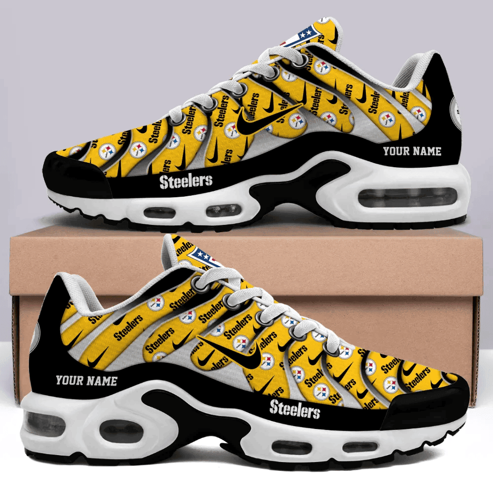 Pittsburgh Steelers Personalized Name Team Mix Colors V5 TN Shoes Air Cushion Sneakers