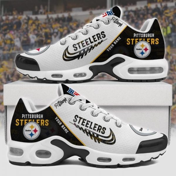 Pittsburgh Steelers Personalized Name Team Mix Colors Wing Logo TN Shoes Air Cushion Sneakers