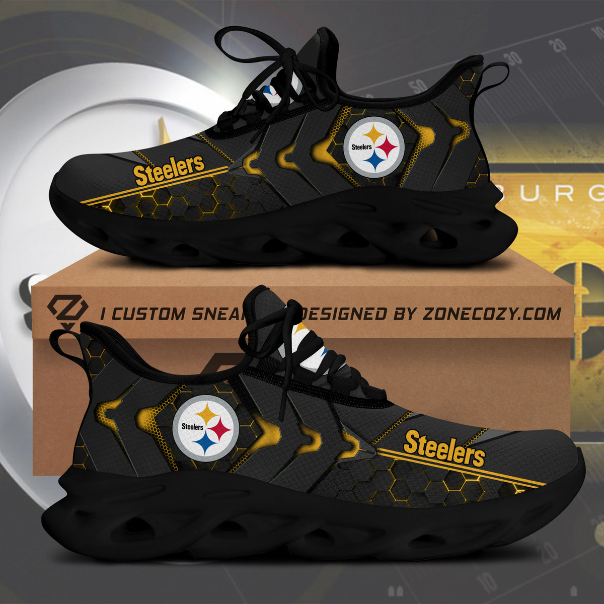 Pittsburgh Steelers Q2 Clunky Custom Sneaker Q080406