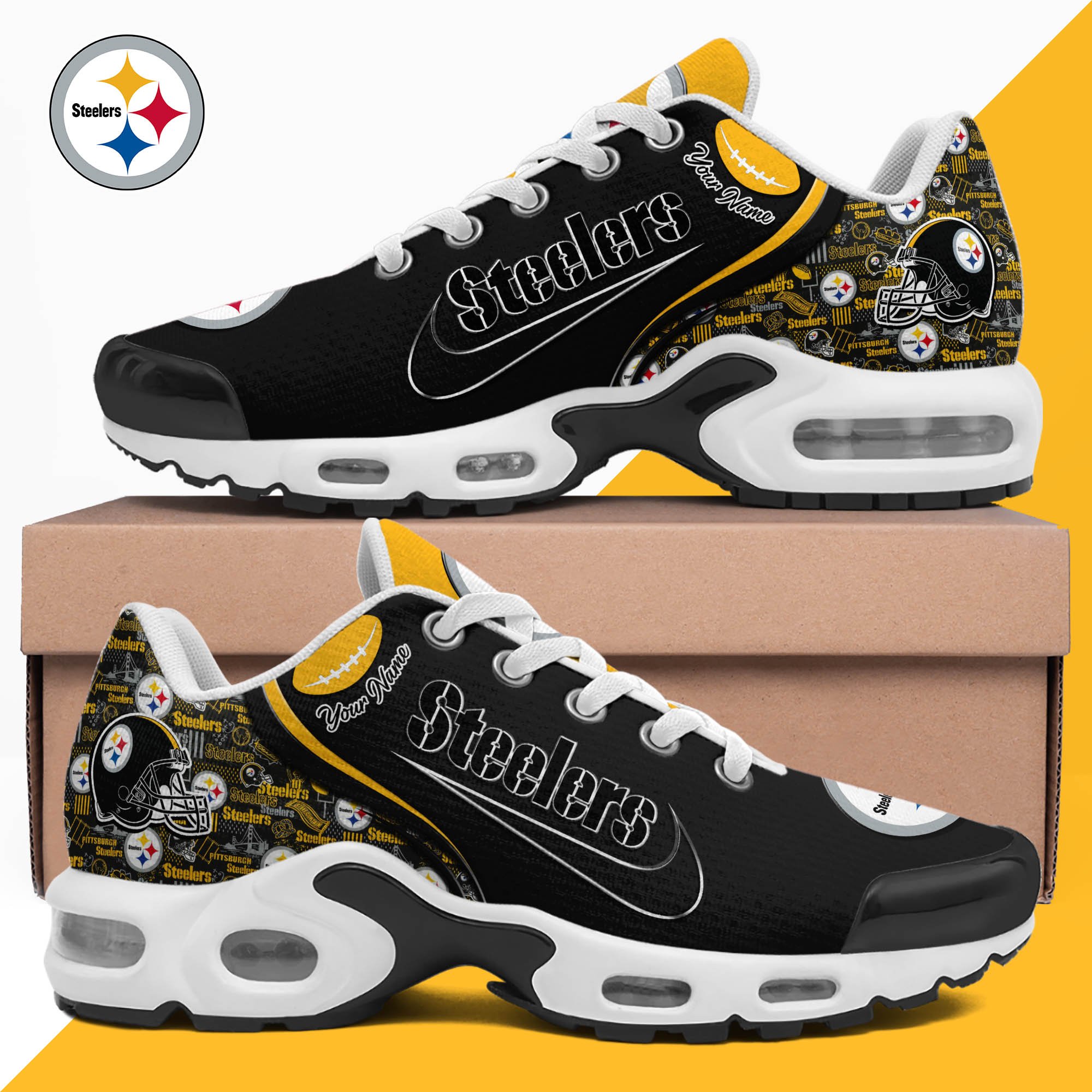Pittsburgh Steelers TN Shoes 2026 Version Custom Your Name 499