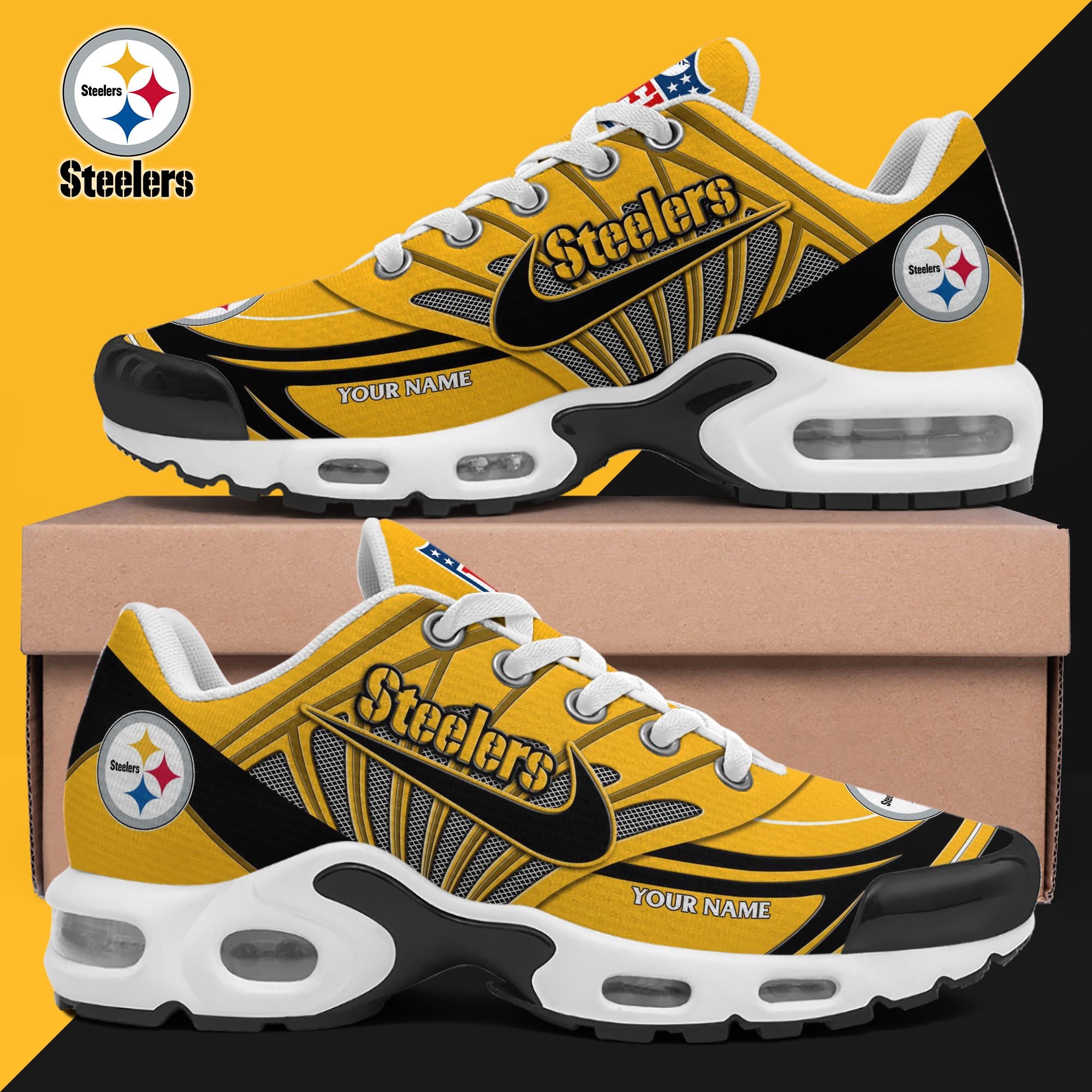 Pittsburgh Steelers TN Shoes 2026 Version Custom Your Name 582