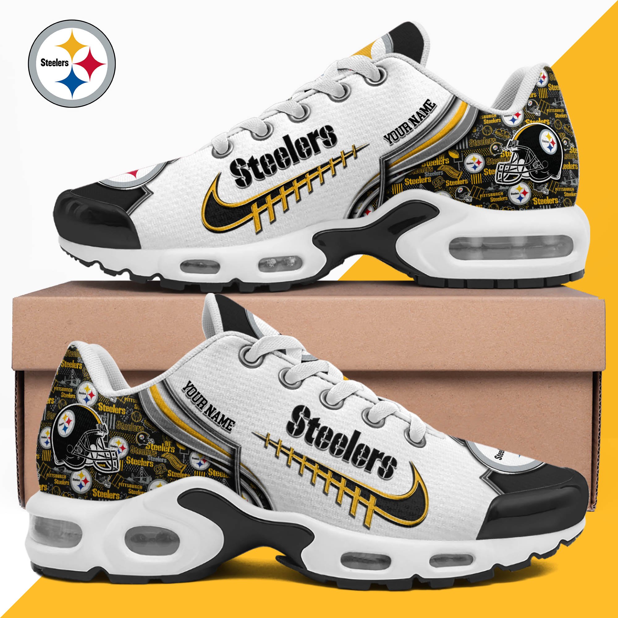 Pittsburgh Steelers TN Shoes 2026 Version Custom Your Name 642